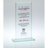 Picture of Jade Glass Narrow Plaque (4mm Thick) - 7.25in